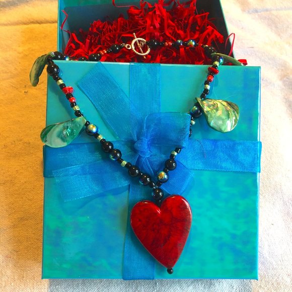 Galactic Heart Collier Necklace (with gift box!) - Picture 1 of 8